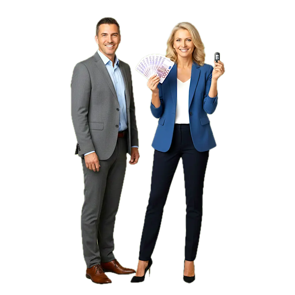 Geld und Auto Weiterfahren